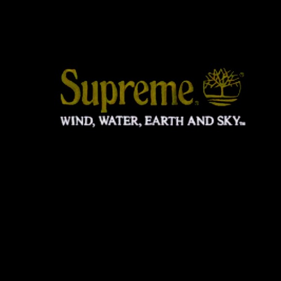 SUPREME+TIMBERLAND BLACK CREWNECK SIZE M NWOT - Picture 7 of 9